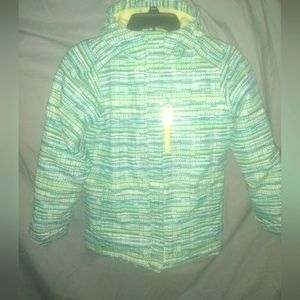 Columbia Women's Medium Green/Blue Pattern Winter Coat
